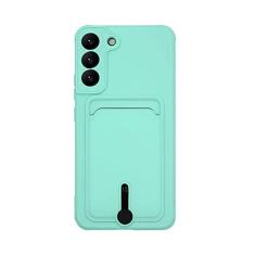 Imagem de Caixa de telefone de silicone com slot para cartão de cor doce para Samsung S23 S22 Ultra S21 Plus S20 S21FE A52 A72 A51 A71 A32 A53 capa de carteira macia, T8, para Samsung S21