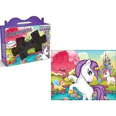 Imagem de Quebra-Cabeça Gigante Unicórnio 12 Peças - Algazarra Brinquedos