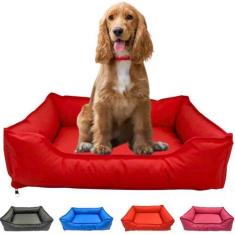 Imagem de Cama Para Pet Retangular Impermeável M Lavável Com Zíper - Dog Cat Sto