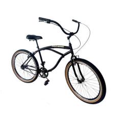 Imagem de Bicicleta caiçara beach aro 26 aero freios alumínio Preto - Maria Clar