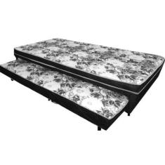 Imagem de Cama Box Solteiro Auxiliar Conjugada Bibox Ortopédica-fábrica De Tudo