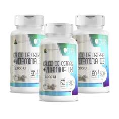 Imagem de CÁLCIO DE OSTRAS C/VITAMINA D3-500MG (60 Cápsulas) +CAPS (3)