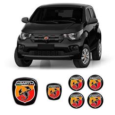 Imagem de Kit 6 Adesivos Emblemas Abarth Fiat Mobi