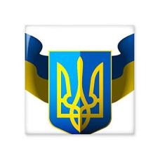 Imagem de Decalque brilhante de ejo de cerâmica com emblema nacional da Ucrânia