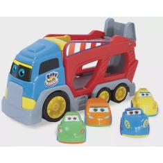 Imagem de Caminhão Carrega 4 Carrinhos Com Rampa Bebê Big Star