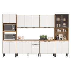 Imagem de Cozinha Modulada Composição Fmt006 Firenze 6 Peças Amêndola Branco - Demóbile Amêndola Branco