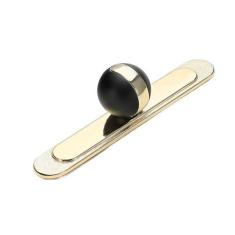 Imagem de Conjunto de liga de zinco para porta de armário de cozinha, puxadores de gaveta, maçaneta de porta de armário para móveis, botão dourado preto