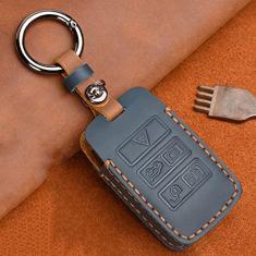 Imagem de Couro Smart Key Fob Cover Skin Cover Protector, apto para Land Rover Range Rover Sport Evoque Velar Discovery Proteção Full Cover
