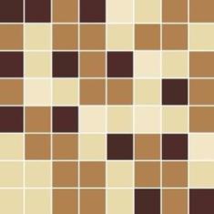 Imagem de Papel de Parede Pastilhas Bege Marrom  Adesivo Banheiro