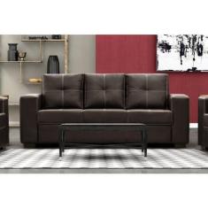 Imagem de Sofá para Sala de Estar 03 Lugares San Diego Cacau