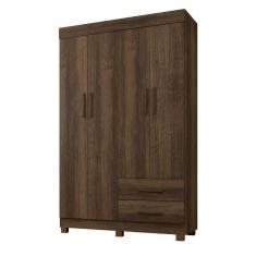 Imagem de Roupeiro Copacabana New 4 Portas 2 Gavetas Benetil Imbuia