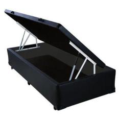 Imagem de Base Box Baú Solteiro Sintético Preto - 88x188x35 - DMHOPE7