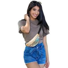 Imagem de Bolsa Feminina Estilosa Costura Brilhosa Festa Balada Original Tik Tok