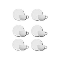 Imagem de Conjunto de Xícaras para Chá Germer Shell em Porcelana 240 ml – 6 Peças