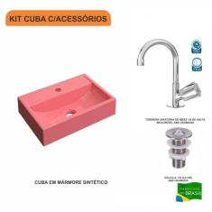 Imagem de Kit Cuba Q45 Com Torneira C50 E Válvula 1 Pol. Abs Compace 