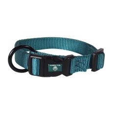 Imagem de Coleira Para Cães Hamilton Ajustável Em Nylon Azul-Petróleo 16-22 Cm