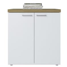 Imagem de Balcao Multiuso Tampo Tamburato 70cm Olmo Branco TOK ARTY