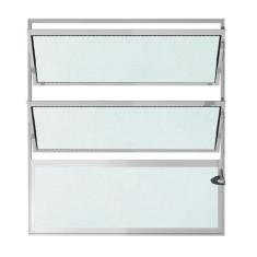 Imagem de Janela De Alum nio Brilhante Vitro Basculante Cmc Modular - 0