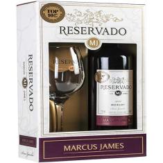 Imagem de Kit Vinho Reserva Merlot com 2 Taças