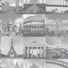 Imagem de Papel De Parede Adesivo Lavável Maravilhas Do Mundo 12M