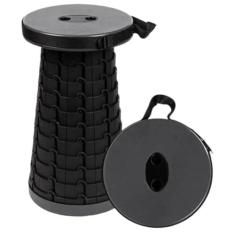 Imagem de Banqueta Banco Retrátil Portátil Dobrável Leve Camping Pesca Caminhada Churrasco Com Alça Resistente Telescópia (Laranja)