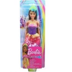 Imagem de Boneca Barbie Dreamtopia Princesas Morena Mattel GJK12