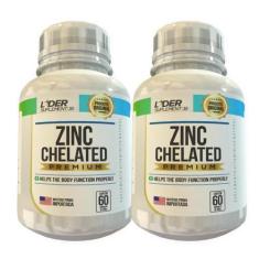 Imagem de Zinco Quelato Caps 500Mg 60 Cápsulas Kit Com 2 Potes - Lider Vendas