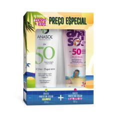 Imagem de Kit protetor corporal anasol fps 50 120G + kids FPS50 100G