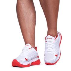Imagem de Tênis Leão Fortaleza Esporte Lançamento Conforto - Branco E Vermelho -