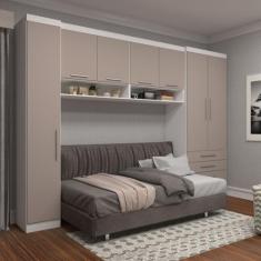 Imagem de Guarda Roupa Dormitório Modulado Alpes Solteiro - Roupeiro Luciane M03