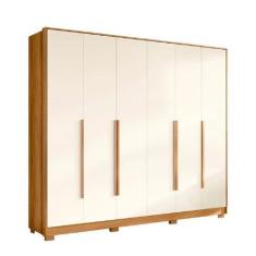 Imagem de Guarda Roupa Fascínio Com 6 Portas Para Quarto Casal - Albatroz