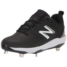 Imagem de New Balance Tênis feminino Fresh Foam X Velo V3 Metal Softball, Preto/branco, 6.5