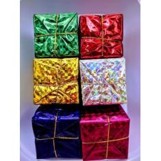 Imagem de Enfeite de natal presentes wincy 5cm c/ 6 unid