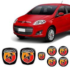 Imagem de Kit 7 Adesivos Emblemas Abarth Fiat Novo Palio