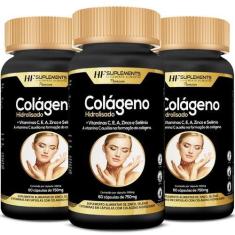 Imagem de 3X Colageno Hidrolisado + Vitaminas 60Caps Hf Suplements