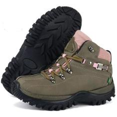 Imagem de Tênis Feminino Trilha Cano Médio Caminhada Cor Oliva - Dragxter