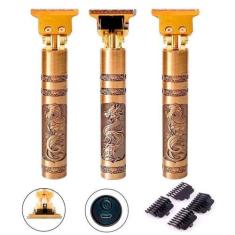 Imagem de Kit 3 Maquininhas Cabelo Barba Aparar Pelos Corpo Perna Sem - Correia