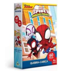 Imagem de Quebra Cabeça Spidey 60 Peças Disney Junior - Toyster