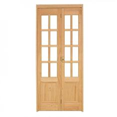 Imagem de Kit Porta de Madeira Camarão Direita 213cmx110cmx12cm PE71 Esel Marroml