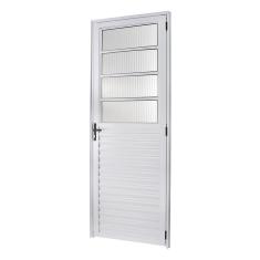 Imagem de Porta basculante 2,10x80 lado ESQUERDO no alumínio branco