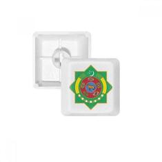 Imagem de Kit de atualização de teclado mecânico PBT com emblema nacional da Ásia do Turcomenistão