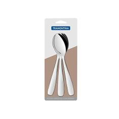 Imagem de Conjunto De Colheres De Mesa Aço Inox 3 Pç Tramontina Inox