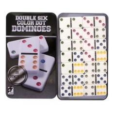 Imagem de Jogo De Domino 28 Peças Reforçadas Lata Decorativa