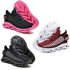Imagem de 3 Tênis Feminino Casual Esporte Confortavel Lançamento-Feminino