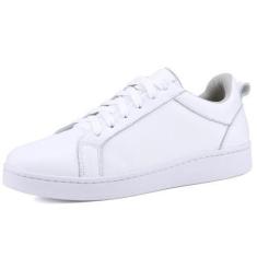 Imagem de Tênis Casual Liso Mr. Gutt Feminino Couro Branco - Mr Gutt