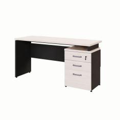 Imagem de Escrivaninha Yaris 3 GV Carvalho Berlin e Preta 150 cm