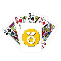Imagem de DIYthinker Button ChickenGo Cartoon Pixel Game Poker Baralho de Mesa Presente