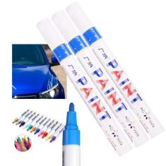 Imagem de Kit 3 Canetas Reparadora Tira Risco Automóveis Carro Moto Caminhões Pintar e Retocar Pneu Azulejo e Tênis Uso Escolar Marca Texto