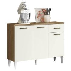 Imagem de Balcao Pia 120cm Com Tampo 3 Portas 2012182 Atacama Off White Armoveis