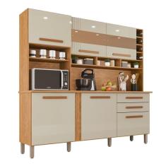 Imagem de Cozinha Completa 2 Gavetas 6 Portas Amanda com Espelho Tudo De Móveis